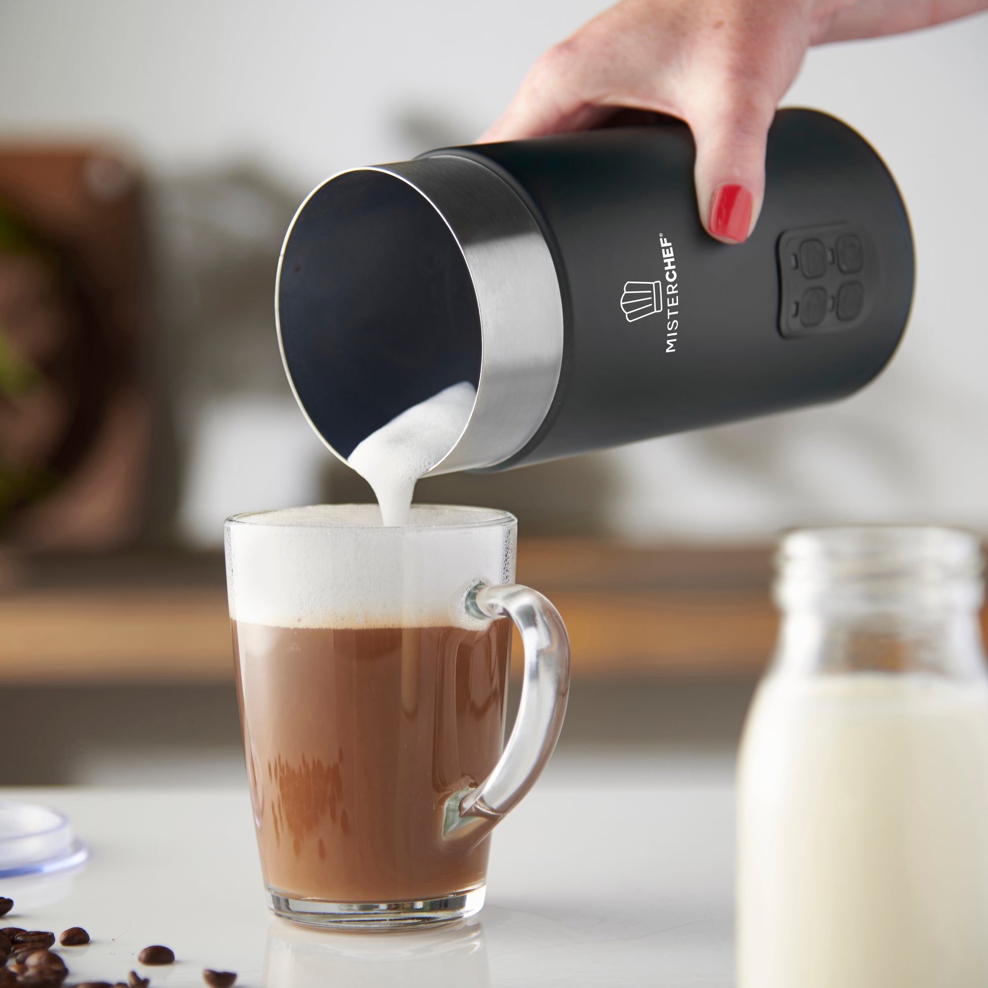 MisterChef 550W Electric Milk Frother and Warmer