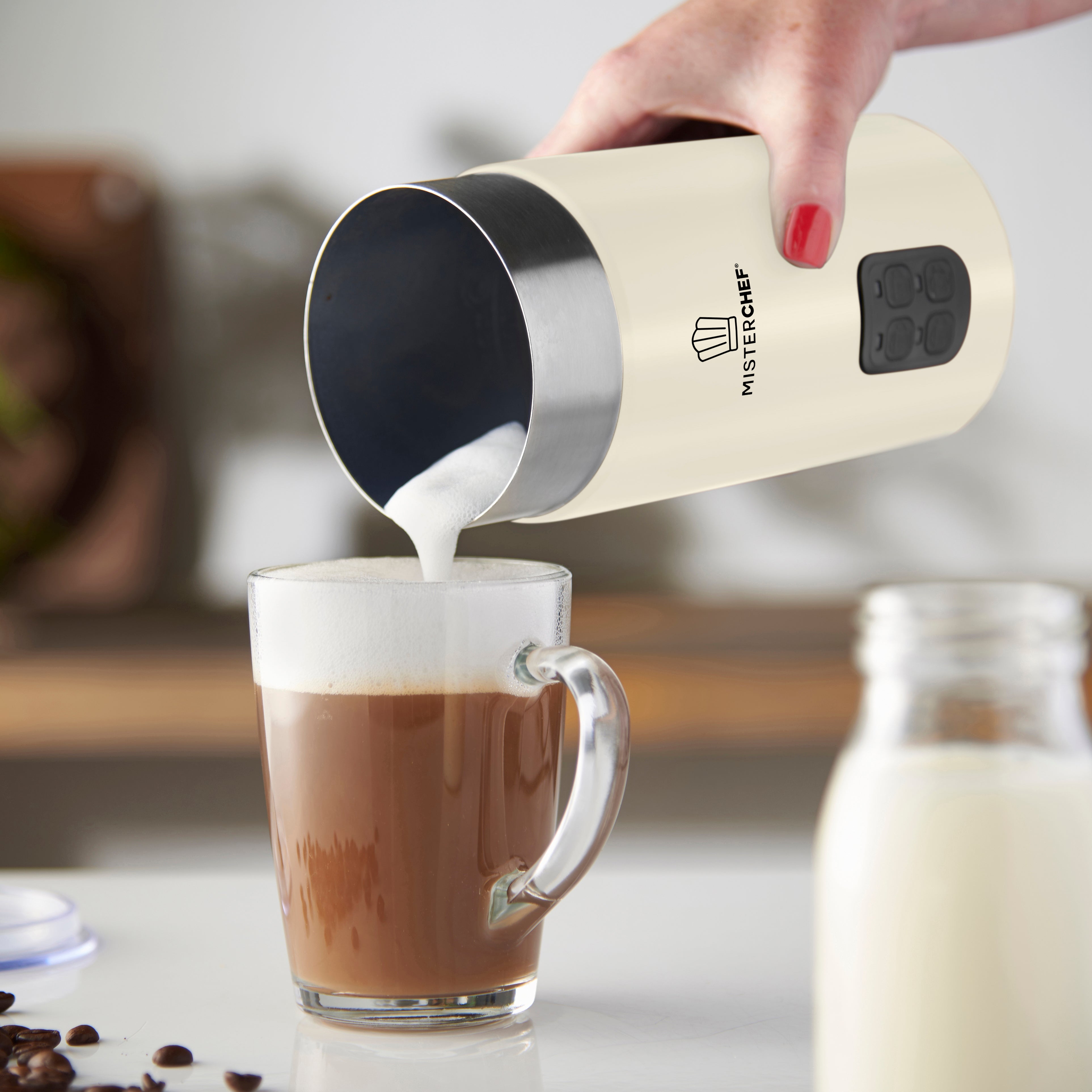 MisterChef 550W Electric Milk Frother and Warmer