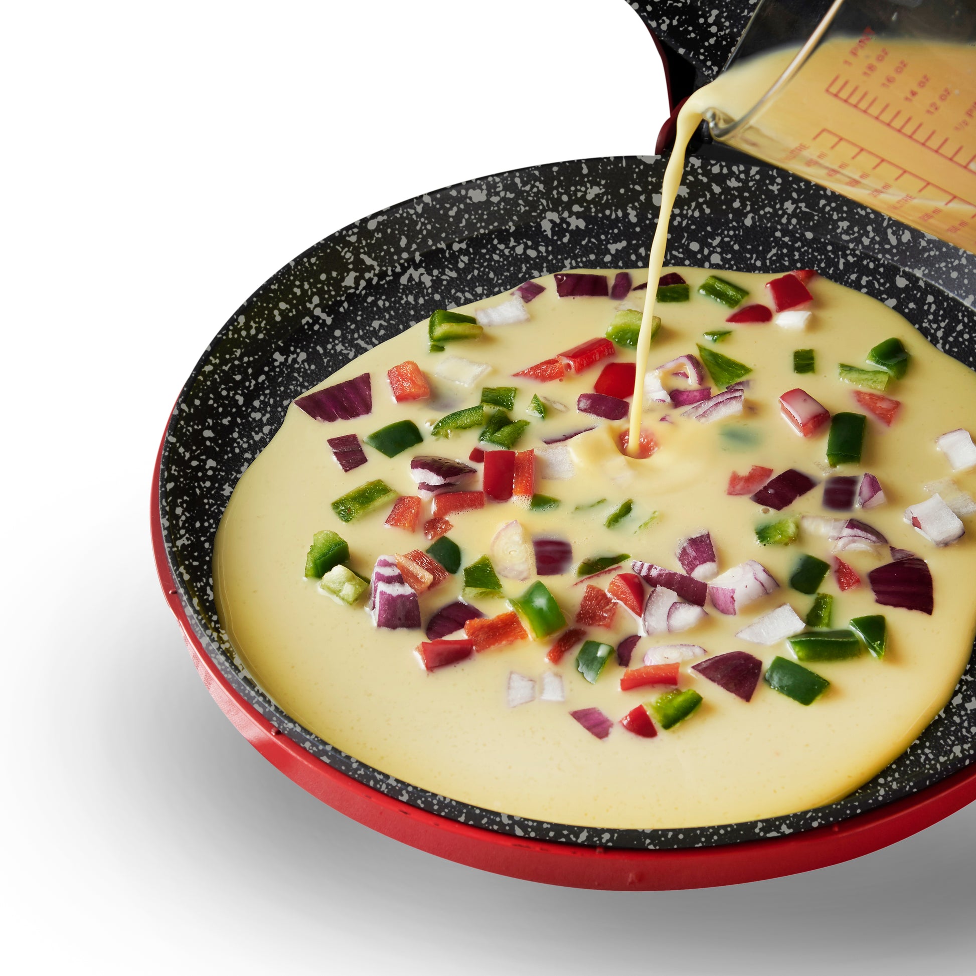 MisterChef 30cm Ceramic Pizza Maker  - Red