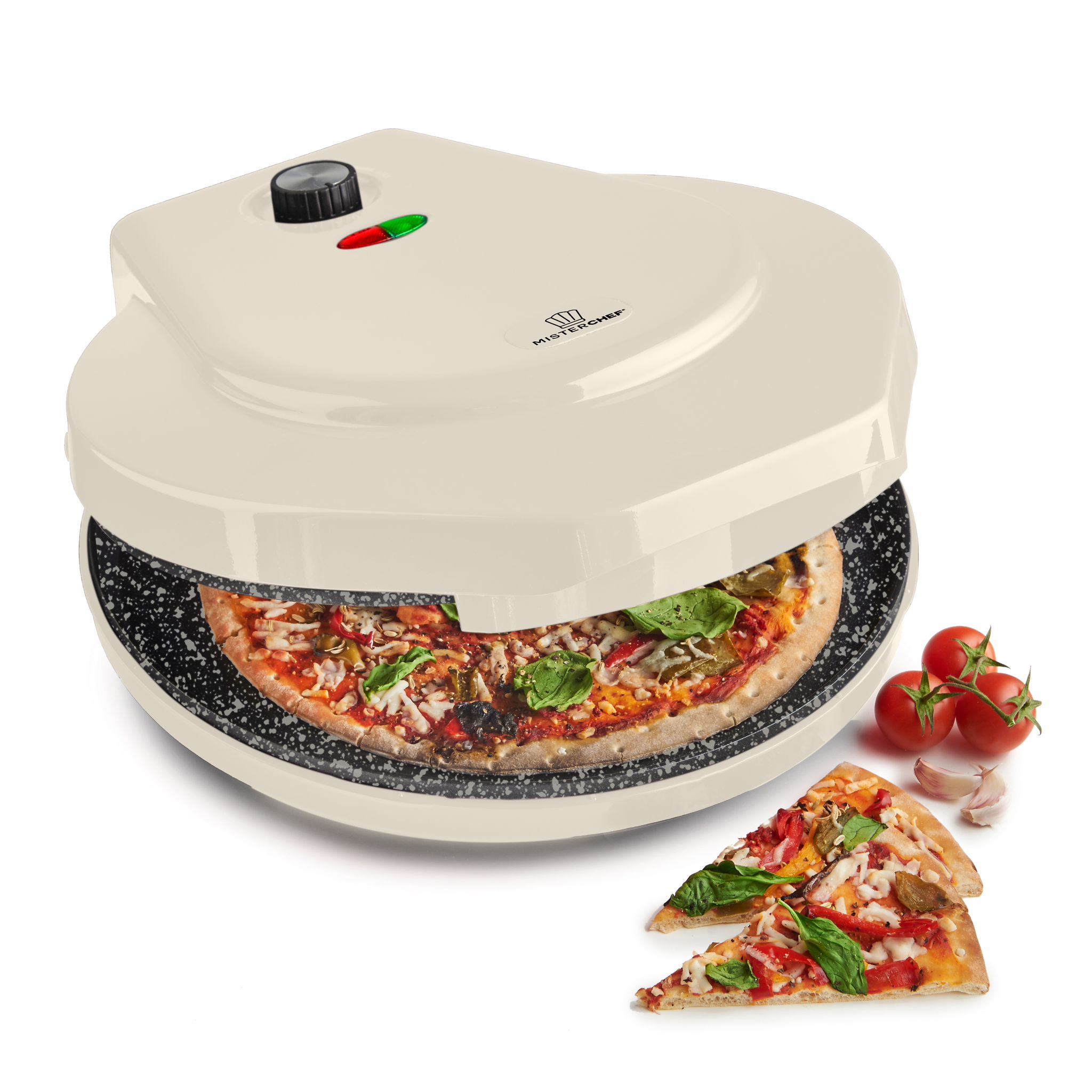 Professional Pizza Maker with ceramic plates